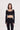 AIRFLEX CONTOUR LONG SLEEVE CROP TOP WITH Built-In bra Black