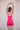 SculptSilk High-Waist Shorts in Electric Pink – Reflective logo