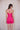 SculptSilk High-Waist Shorts in Electric Pink – Reflective logo