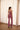 Airbrushed Double Layer Sculpt Flare Pants —Rosewood Metallic Logo