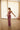 Airbrushed Double Layer Sculpt Flare Pants —Rosewood Metallic Logo