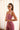 Airbrushed Double Layer Sculpt Bra Tank —Rosewood Metallic Logo