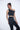 Silk Sculpt Drape One-Shoulder Top — Black