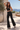 Airbrushed Double Layer Sculpt Flare Pants —Black